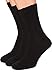 Air Dress Socks, 3 pack European Diabetic Cotton Black Socks - Top Relaxed Grip (XL)
