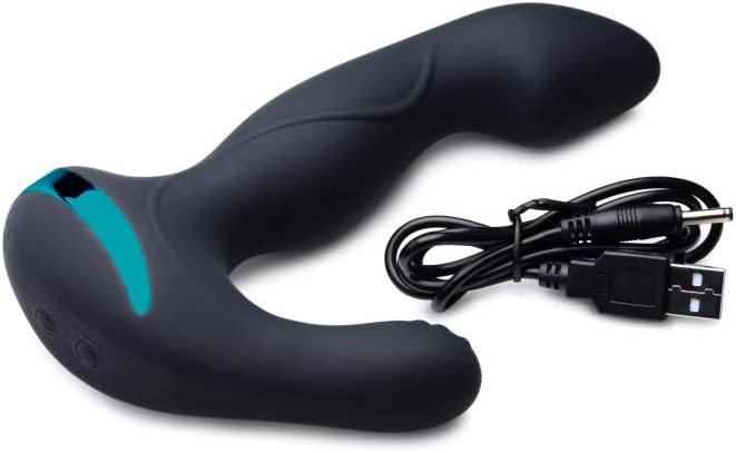 XR Brands Mega Maverick 10X Rotating Vibrating Prostate Stimulator - Black - Image 5