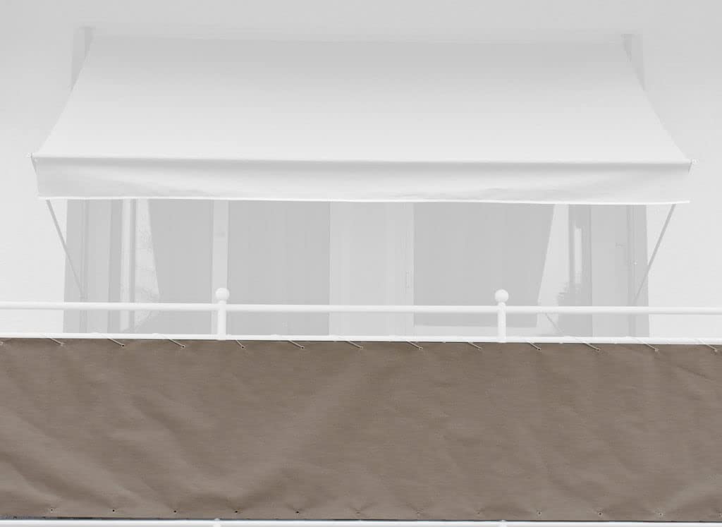 Angerer Balcony Covering Taupe, Height: 75 cm, Length: 800 cm
