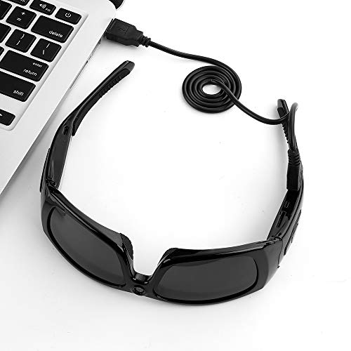 Nrpfell Sunglasses Camera Headset Hd1080P Bluetooth Mp3 Player Photo Video Recorder Mini Dv Camcorder for Outdoor Mini Camera Glasses