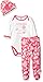 NFL Pittsburgh Steelers Baby-Girls Bodysuit, Pant, & Cap Set, Pink, 0-3 Months
