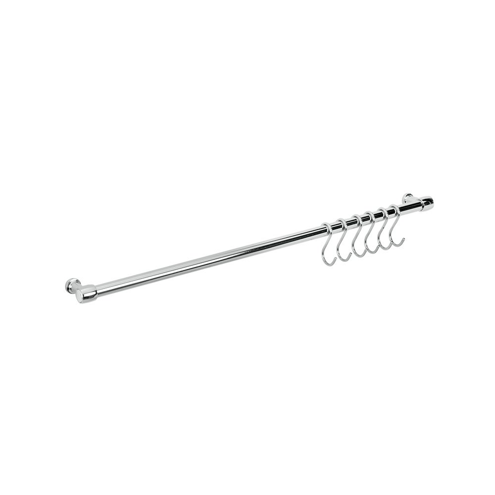 Metaltex Lonardo Wall Rail with 6 Hooks