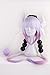 Xingwang Queen Anime Cosplay Wig Long Purple White Mixed Gradient Hair Synthetic Wigs+6 Balls+Horn+Tail