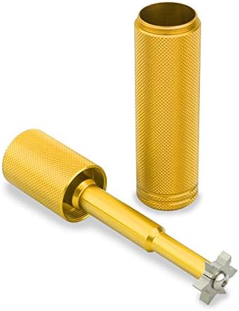 LZFAN Golf Club Groove Sharpener, Golf Club Cleaner and Iron Wedge Groove Sharpener Tool, Golf Club Regrooving Cleaning Tool 6-Tip, Golf Accessory (Gold) LZFAN Golf Club Groove Sharpener, Golf Club Cleaner and Iron Wedge Groove Sharpener Tool, Golf Club Regrooving Cleaning Tool 6-Tip, Golf Accessory (Gold)