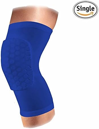 Volleyball Basketball Knee Pads And Elbow Pads,The effective protection of the knee and elbow crash anti-fall breathable protective pad (Blue, Medium)