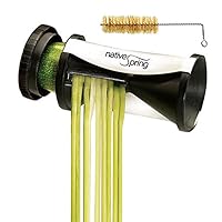 Native Spring Spiral Vegetable Slicer, Hand Held with Cleaning Brush, Zucchini & Carrot Veggie Pasta Maker