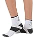 Plantar Fasciitis Sock - Compression Heel/Arch Support, Foot Sleeve, Ankle Socks (L/XL, White)