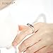ELBLUVF 925 Sterling Silver Rabbit Animal Ring Gift for Friend Everyday Wear (Big Size)