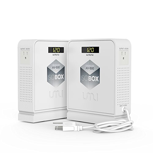 UMI Isolation Transformer 120V:120V Compact Power Line Conditioner 500Watts with Faraday Shielding/Eliminating EMI/RFI Noise (AV-500)