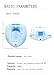 Kueysing Sitz Bath, Over-The-Toilet Perineal Soaking Bath, for Hemorrhoidal Relief, Ideal for Post- Pregnant Women-Episiotomy Patients (Blue)