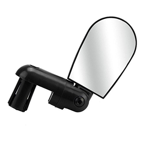 Witspace Bicycle Universal Rotatable Rearview Mirror Bike Flexible Handlebar Mirror (Black)