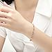 Bamoer Luxury Slender Rose Gold Plated Bracelet with Sparkling 5 Style Cubic Zirconia Stones to Choice