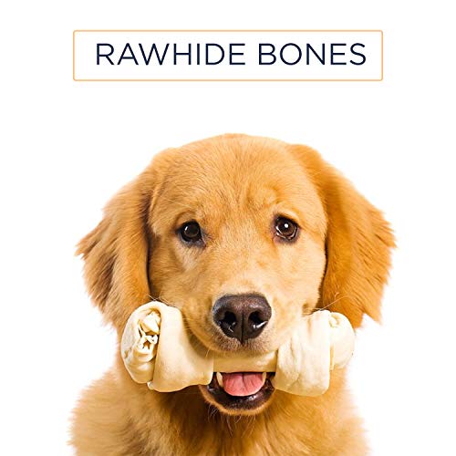 Pet Treats Place Rawhide Bones 6" 7" Inches Dog Dental Chews