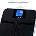 Eat Smart Digital Body Fat Scale with Auto Recognition Technology, Black