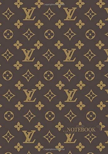 Notebook: Brown Designer Inspired Glam Life College Ruled Notebook