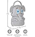 Big Red Rooster BRRC117 Portable Elephant LED Night Light With Handle - Operates On 3 AAA Batteries - Childrens Night Light Kids Night Light