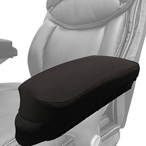 Memory Foam Soft Chair Arm Pad Covers Stretch Over Armrests 10.5" to 13" Long. Upgrade and Protect your Chair, and Cushion Chair Armrests. Complete Set of 2. Simple Installation.