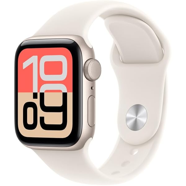 Apple Watch SE GPS • Caixa estelar de alumínio – 44 mm • Pulseira