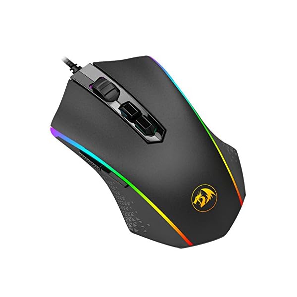 Redragon M710 MEMEANLION Chroma Gaming Mouse, High-Precision Ambidextrous Programmable Gaming Mouse with 7 RGB Backlight…
