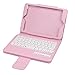 NEWSTYLE Apple iPad mini 3 / iPad mini 2 / iPad mini Case - Wireless Bluetooth Keyboard Cover For iPad Mini 3rd Gen (2014 Released) / iPad Mini 2 with Retina Display / iPad Mini - Pink Color