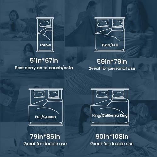 Elegear Revolutionary Cooling Blanket King, Absorbs Heat for Night Sweats, Double Sided Arc-Chill 3.0 Cool Fiber Q Max ＞0.5, Lightweight Summer Blanket 90" x 108"