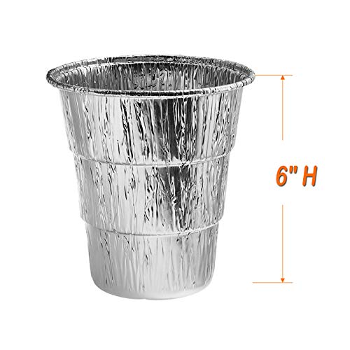 BBQ Future 6" H Universal Grease Bucket Liner Compatible with Pit Boss
