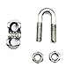ABOSS 20 Pieces M5 3/16” Stainless Steel Wire Rope Cable Clip 5mm Wire Rope Cable Clamp Fastener