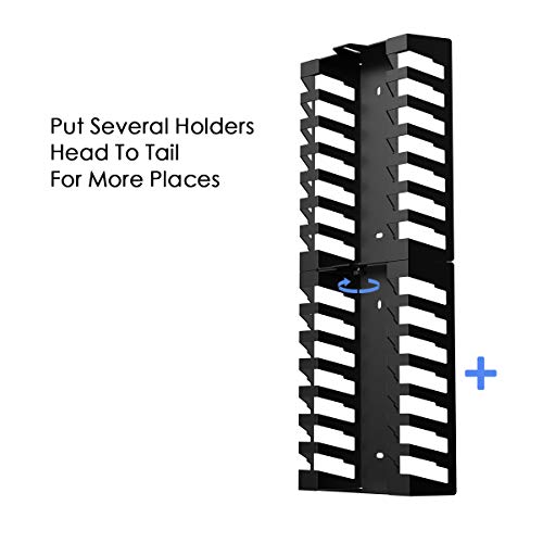 Monzlteck Video Game Case Storage Wall Mount,Compatible with PS4/PS4 PRO, Xbox One/Xbox 360,Nintendo Switch.Gaming Accessories(Holds 14 Games)