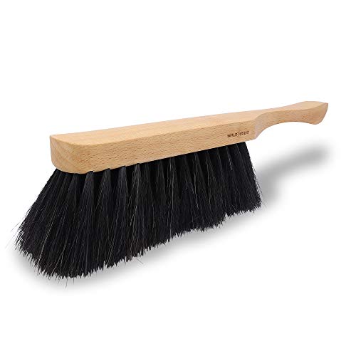 WALDKRAFT Handfeger Schweifhaar schwarz 30 cm | Hand-Besen aus Buchenholz FSC 100% | Kehrbesen Made in Germany (1…