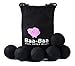 Black Wool Dryer Balls For Dark Laundry Clothes 6-PACK XL Reusable Organic New Zealand Natural Fabric Softener Static Felt Hypoallergenic
