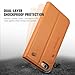 SHIELDON Genuine Leather iPhone 6 Wallet Folio Case Book Design with Kickstand and ID Credit Card Slots Magnetic Closure Compatible with iPhone 6/6S – Brown