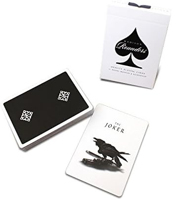 Tavoloverde Rounders playing cards by Madison - Black