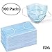 100 Count 3 Ply Disposable Filter Mask Blue Earloop Great For People With The Flu Nose Allergy Dust Mask for Medical Dental Surgical Pet Hair Allergy