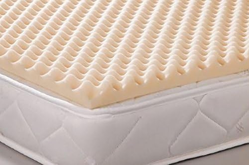 Geneva Healthcare Egg Crate Convoluted Foam Mattress Pad 3" Standard Twin Size Topper - 3" x 39" x 75" - 1.5 Density