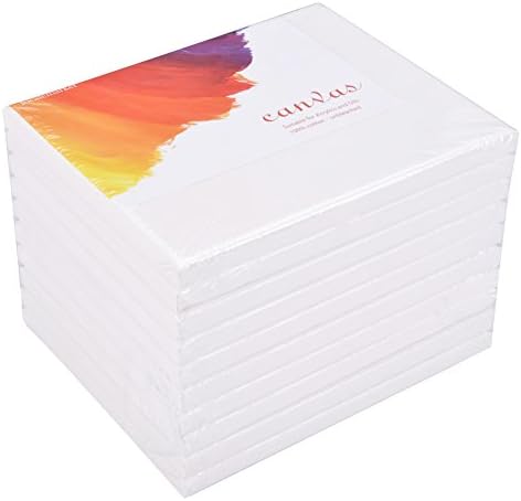 Localemarket 10 pcs 8 x 10" Pre-Stretched Cotton Painting Artist Canvas