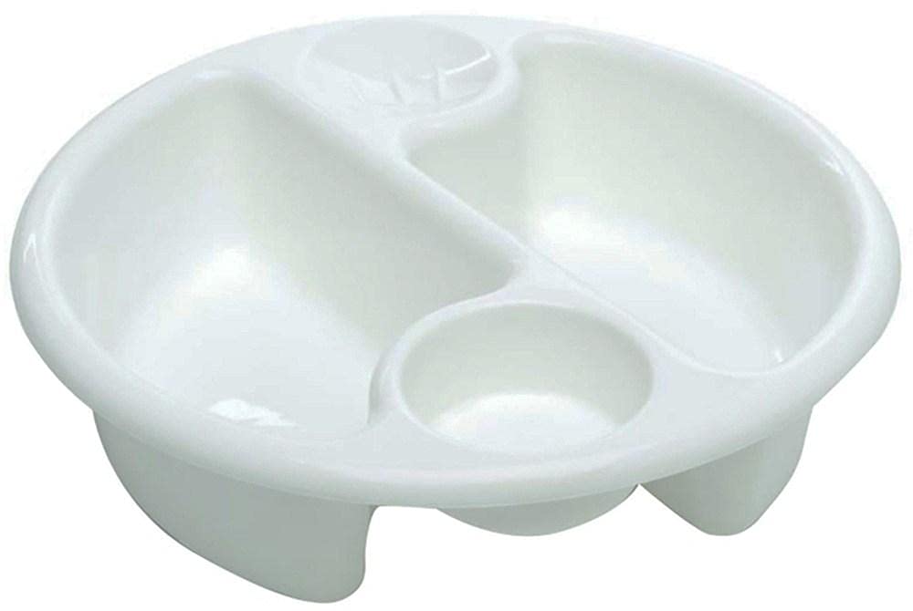 The Neat Nursery Co. Top 'n' Tail Cicular Wash Bowl, 957 White, 0.25 kg 5055378200892