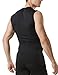 Tesla TM-MUA05-KLB_Large Men's R Neck Sleeveless Muscle Tank Dry Compression Baselayer MUA05