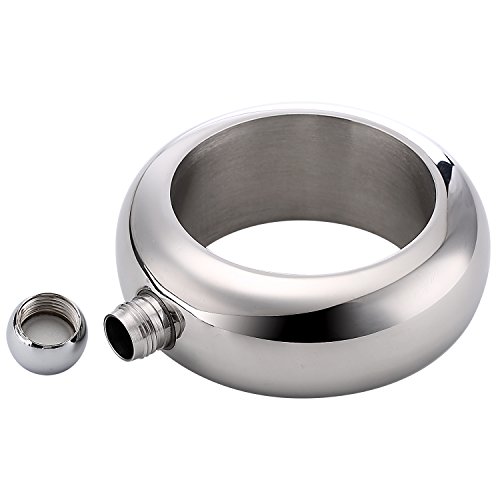 Flask Set for Women - Sneak it in! Bracelet Flask (1) + Tampon Flask (1) + Funnel (2) - Great for College, Theaters, Ballgames, etc.