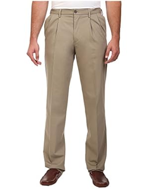 Men's Men's Big & Tall Signature Stretch Pleat Timber Wolf Pants