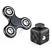 Magicfly Fidget Spinner and Fidget Cube : Stress Reducer Perfect For ADD, ADHD, Anxiety & Autism Adult Children (Black)