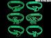 Monqiqi 48 Pack Unicorn Bracelets Party Wristbands for Birthday Party Favor Supplies (Glow Unicorn Bracelets)
