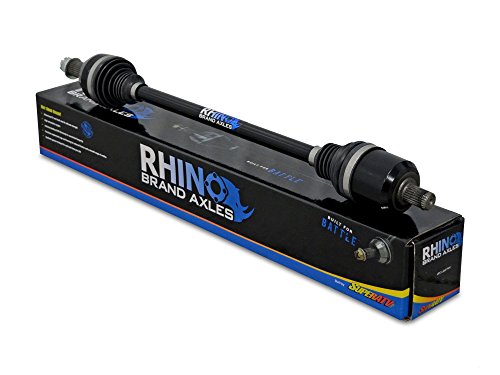 SuperATV Heavy Duty Rhino Brand Rear Axle for Polaris RZR XP 1000/1000 4 / Trails & Rocks/High Lifter Edition - Stock Length REAR Axle - SEE FITMENT - Upgrade From Your OEM Axle!