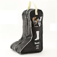 UDTEE 1PCS Durable//Practical Large Non-Woven Fabric Boots Storage/Protector/Bag with Double Compartment,Black