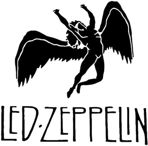 Led Zeppelin Rock Band Vinyl Decal Sticker- 6" Wide Gloss Green Color