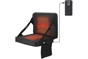 Nice C Heated Stadium Seat, Heated Seat Cushion, Heated Bleacher Seat, Stadium Seat with Back, Foldable and Lightweight, Thic