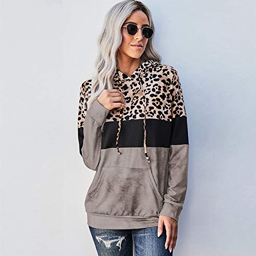 41H4dYLPnNL iMixCity Sudadera con Capucha de Patchwork con Estampado de Leopardo para Mujer Sudadera con Capucha de Bloque de Color… iMixCity Sudadera con Capucha de Patchwork con Estampado de Leopardo para Mujer Sudadera con Capucha de Bloque de Color… - Imagen 4
