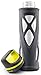 Zulu Element BPA-Free Glass Water Bottle, Grey/Green, 20 oz.