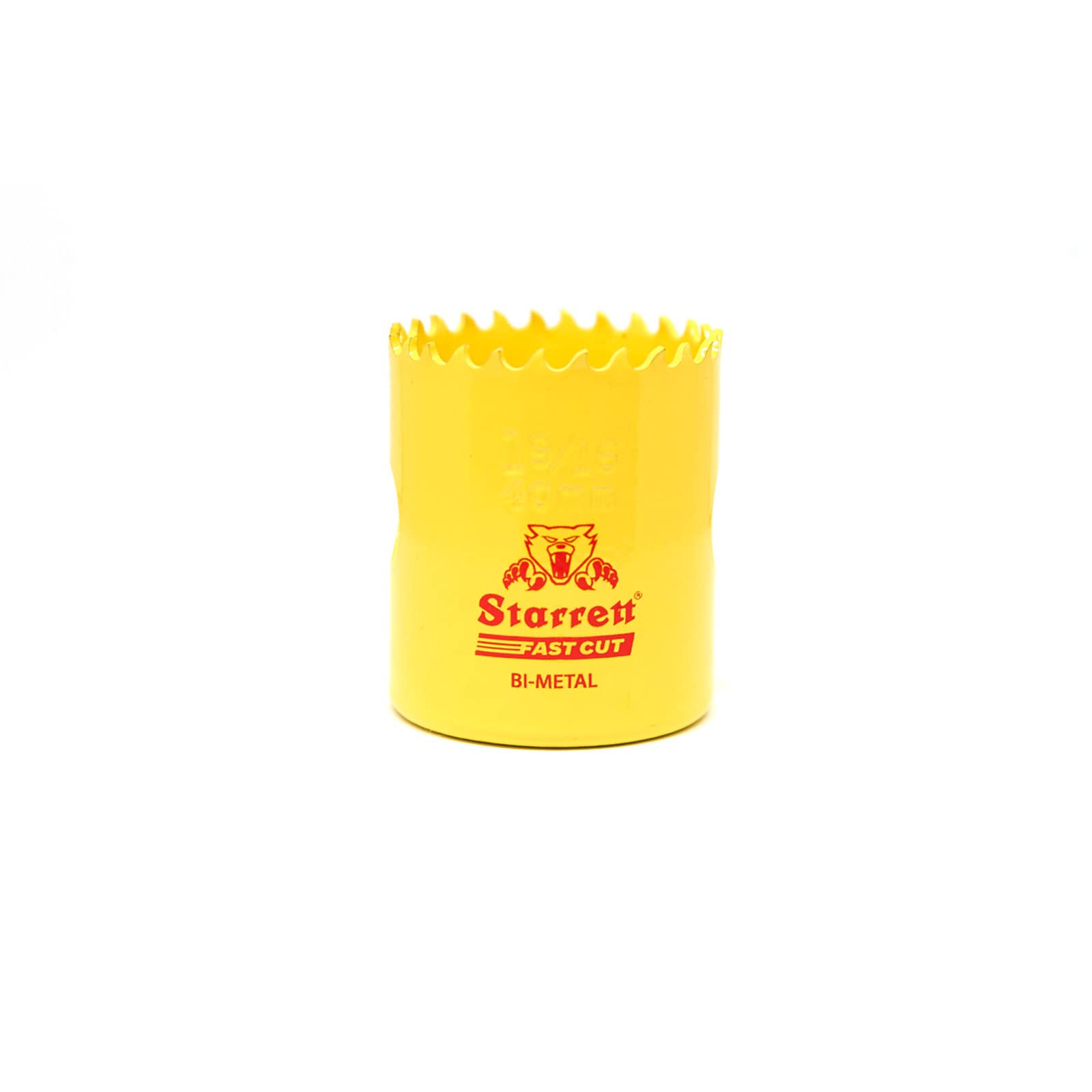 Starrett HSS Bi-Metal Fast Cut Hole Saw - 40mm - For Metal, Wood, Plastics