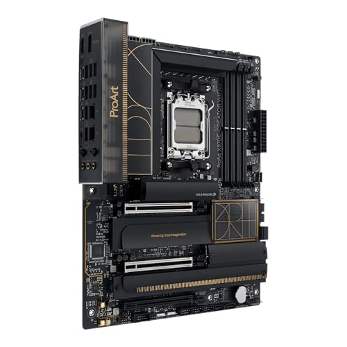 ASUS PROART X870E-Creator WiFi Mainboard Sockel AM5 (AMD, X870E, ATX, DDR5, PCIe 5.0, 4X M.2, 10Gb & 2.5Gb Ethernet, WiFi 7, Dual USB4, HDMI 2.1) 2