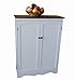 Homecharm-Intl 30.3x11.8x39.8-Inch Storage Cabinet,White with Veneer Top (HC-012)